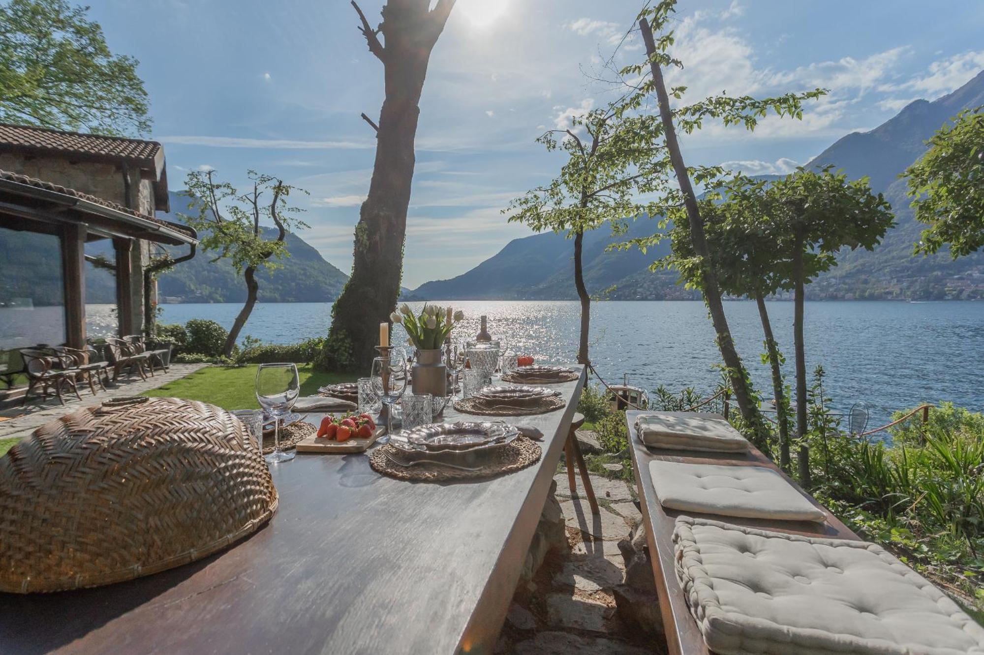 The Writer'S Nest Waterfront Villa By Rent All Como Faggeto Lario Extérieur photo