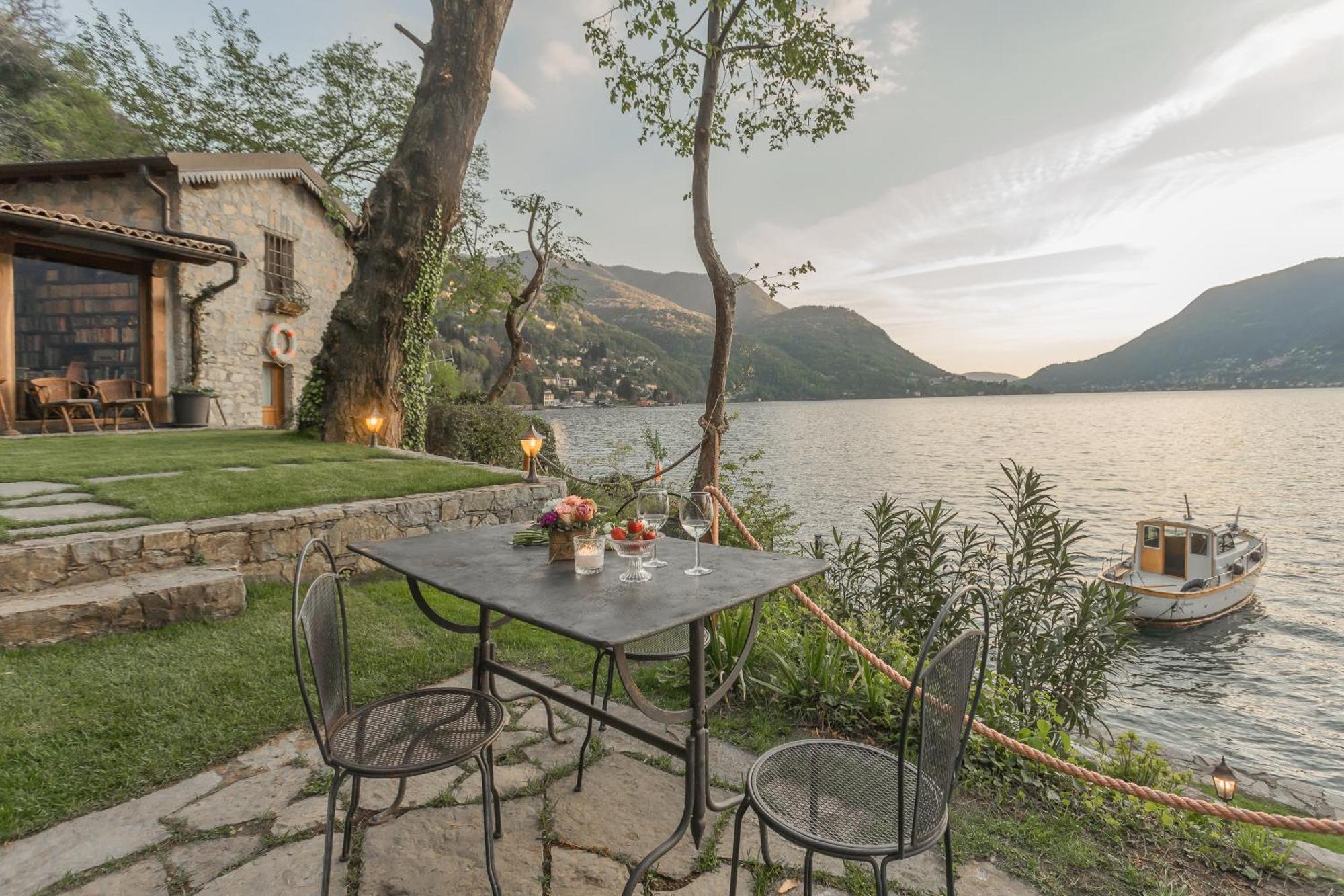 The Writer'S Nest Waterfront Villa By Rent All Como Faggeto Lario Extérieur photo